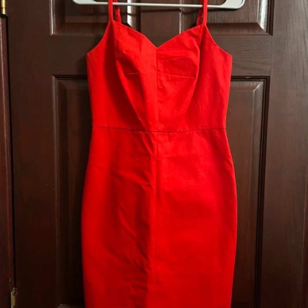 NWT Banana Republic Sleeveless Strappy Cami Sheath Dress Red Size 4